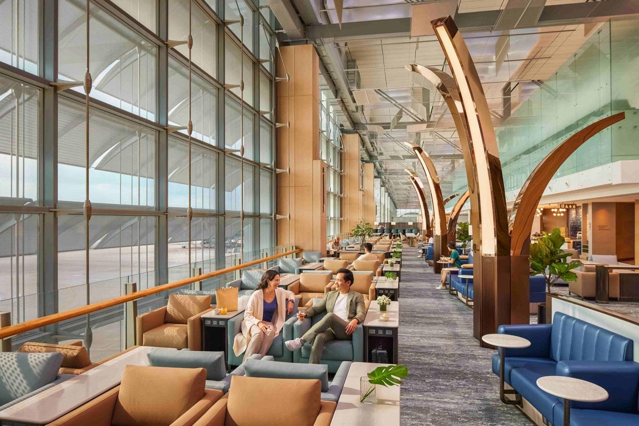 Business class airport lounge