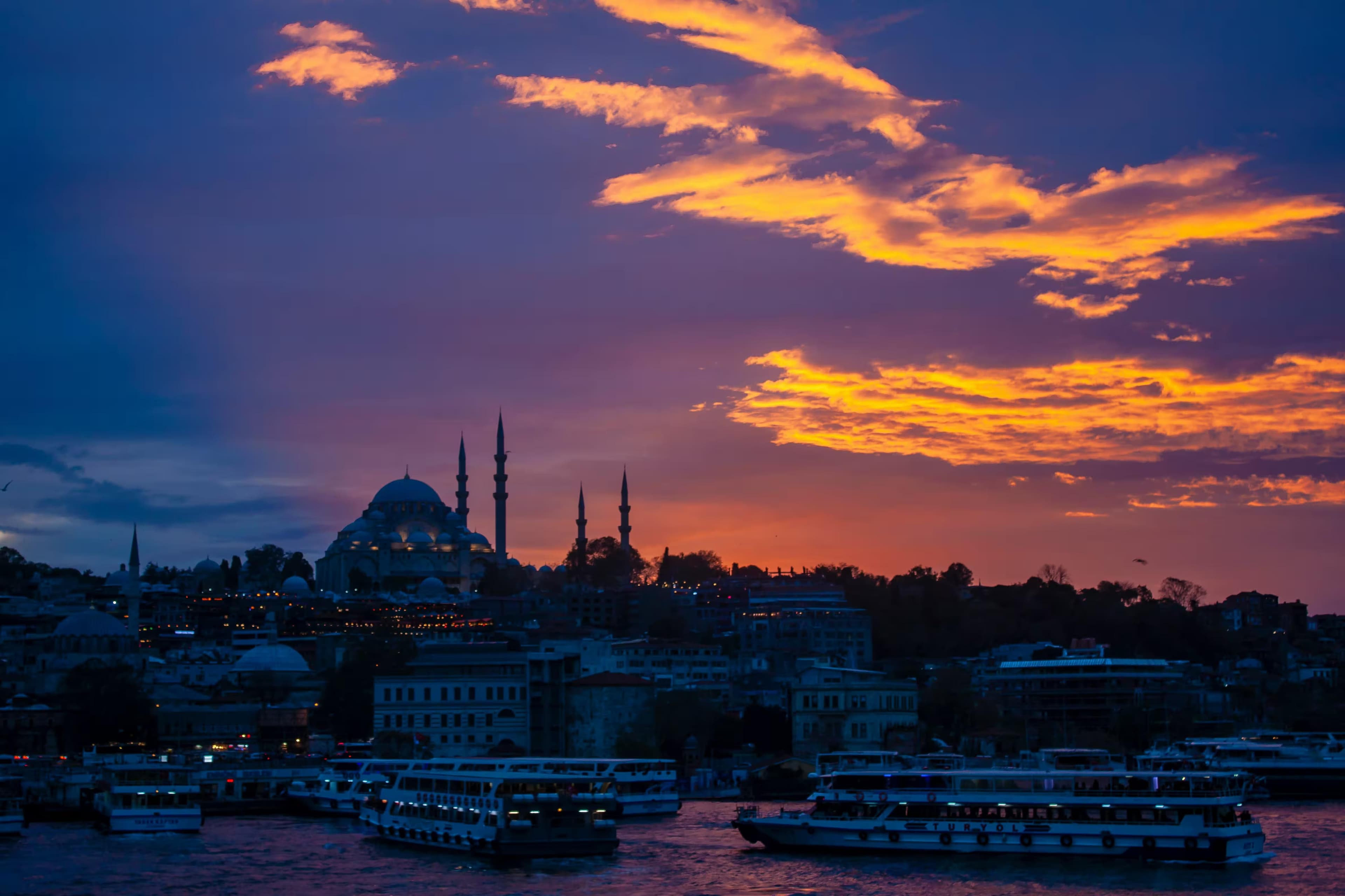 sunset, İstanbul, Türkiye